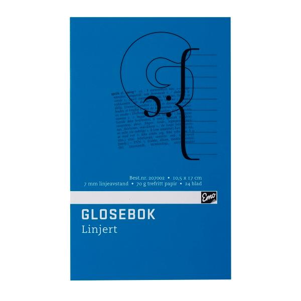 207002   Glosebok EMO 105x170mm 24 blad 